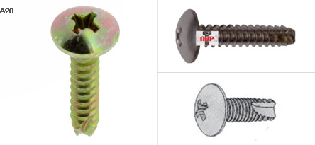 เกลียวเหล็กปลายตัดผ่าร่อง TYPE+BT JT+, JP+, JF+ (รุ้ง/ดำ)