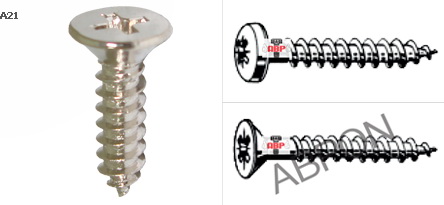 เกลียวปล่อย Chip-Board ชุบซิงค์ขาว หัวโพซี่ ( POZI )