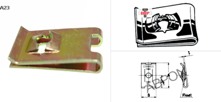 กิ๊ปเกลียวปล่อย ชุบรุ้ง