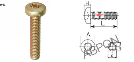 สกรูหัวนูนท๊อกซ์ ชุบรุ้ง