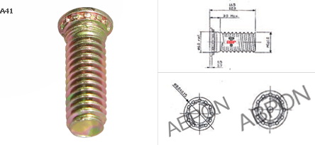 สกรูฟาสเทนนิ่ง (ชุบรุ้ง)