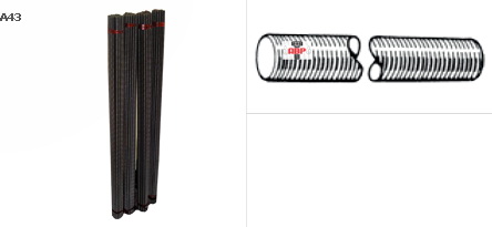 เหล็กสตัดเกลียวตลอด ยาว 1, 1.5 , 2 , 3 เมตร SS400