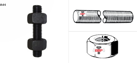 เกลียวตลอดเหล็ก ASTM A193-B16 + หัวน๊อต ASTM A194 Gr.4,Gr7