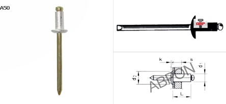 ตะปูยิงมิเนียมสีขาว ตราคนป่า