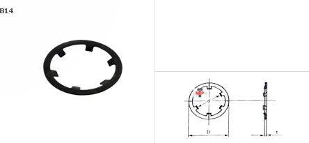 แหวนกดล๊อค CSTW ชุบดำ