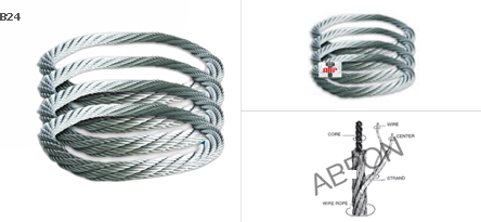 ลวดสลิงไส้เชือก, ไส้เหล็ก