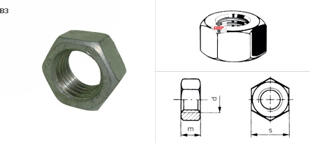หัวน๊อต ชุบสังกะสี HOT DIP GALVANIZED (H.D.G)