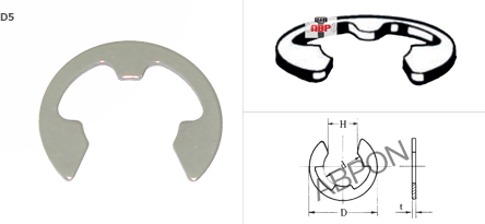 แหวนตัว E สแตนเลส ETW
